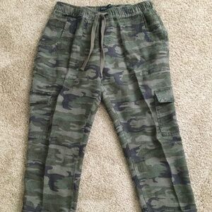 Sanctuary X Anthropologie Linen Cargo Pants